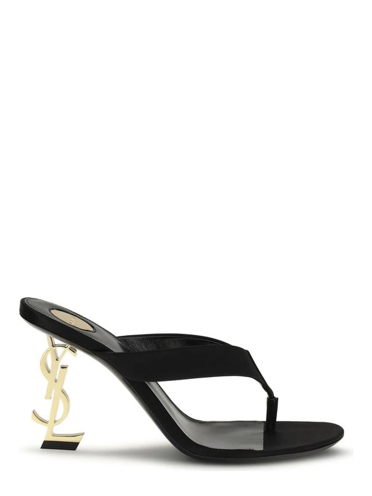 Black Silk Sandals