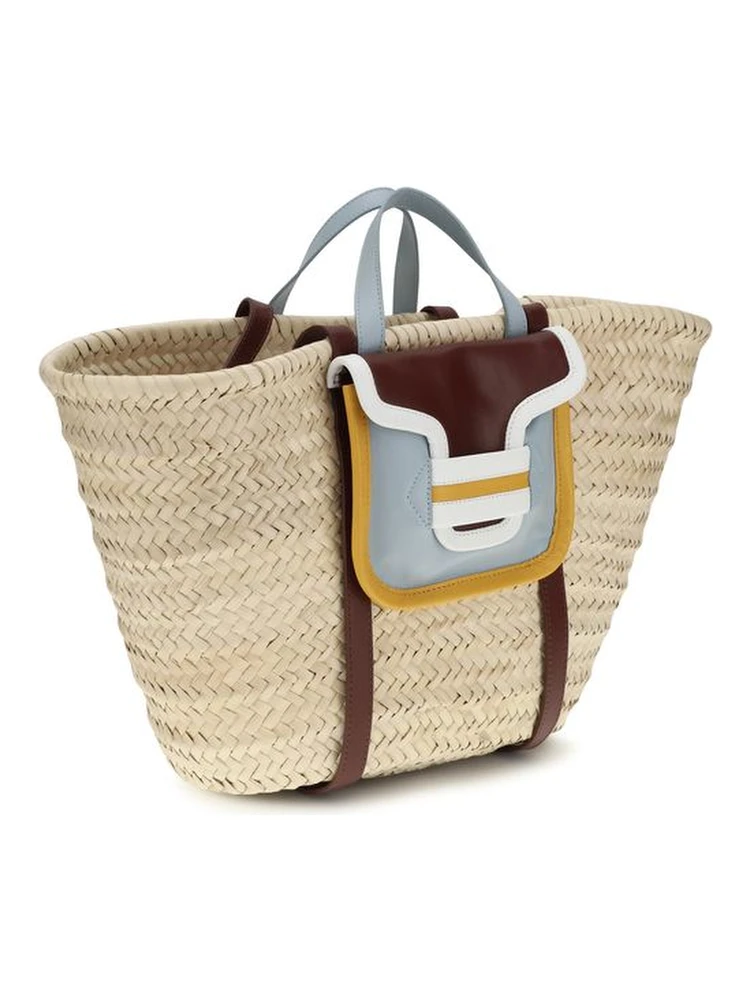 Beige Raffia Shoulder Bag alternative
