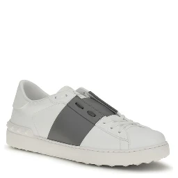 White Calf Leather Bos Taurus Low Top Sneakers