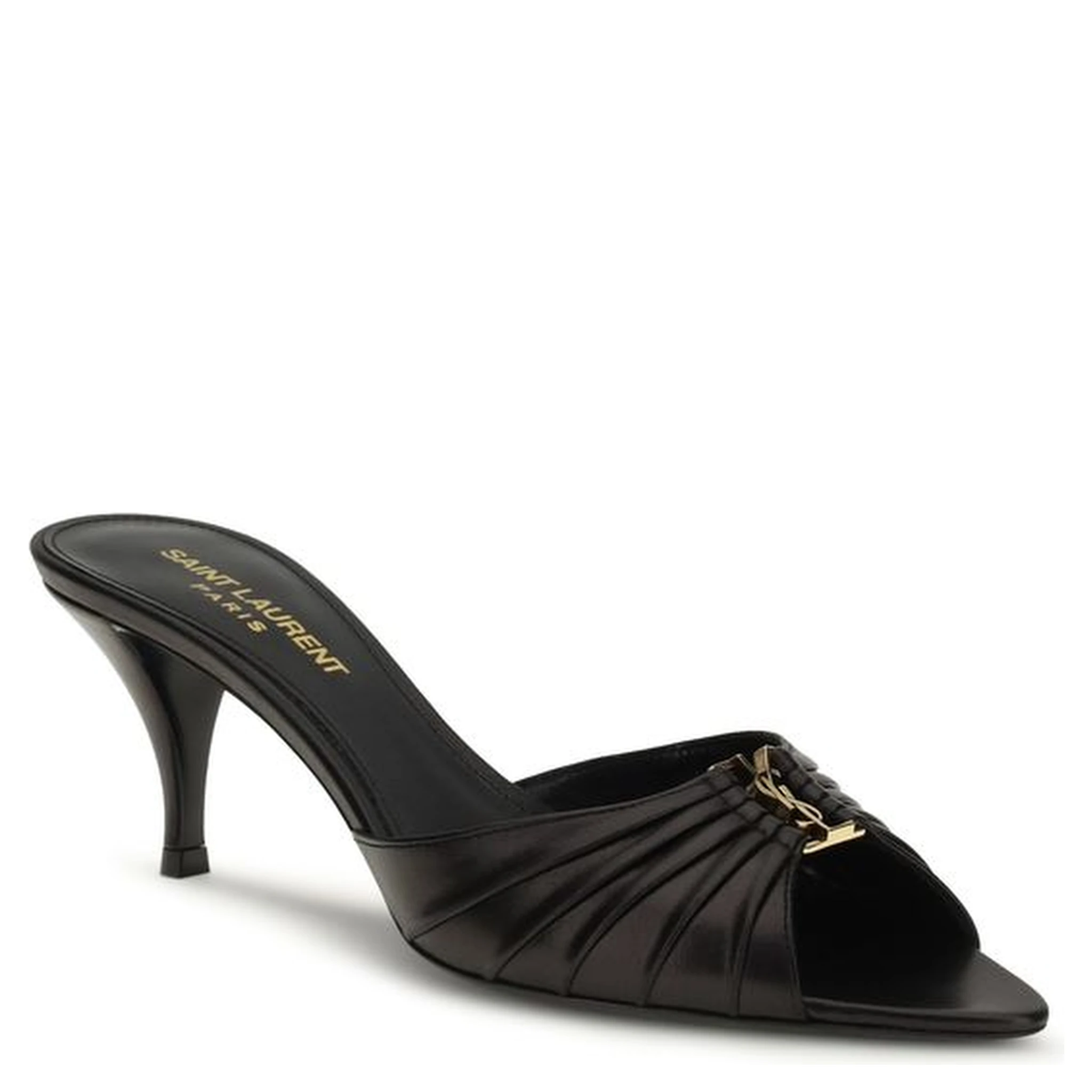 Black Calf Leather Bos Taurus High Heel Pumps