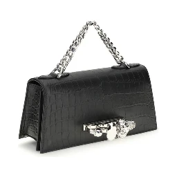 Black Calf Leather Bos Taurus Shoulder Bag