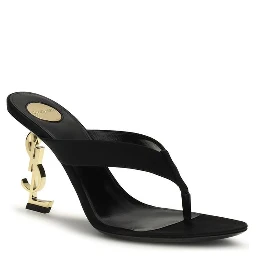 Black Silk Sandals