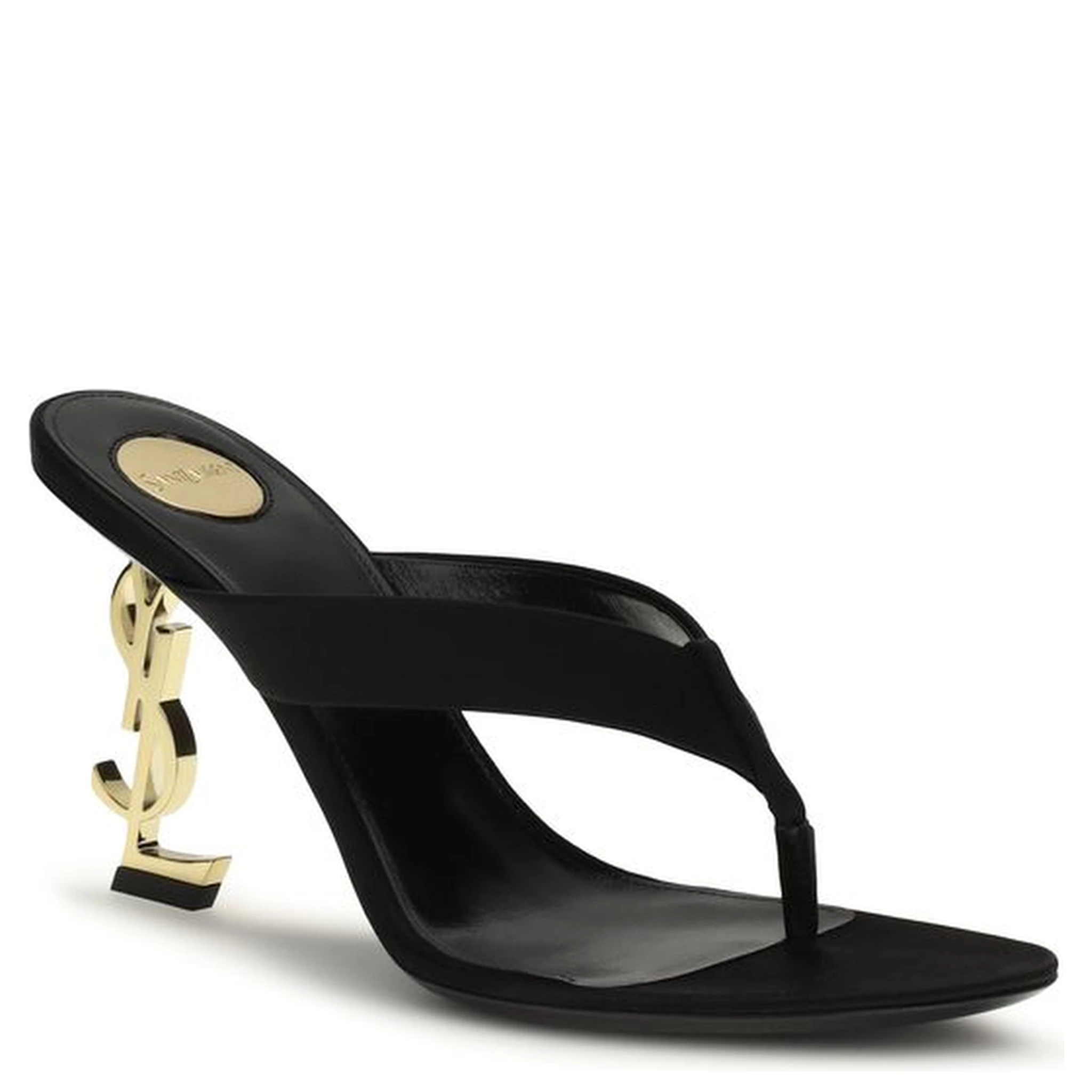 Black Silk Sandals