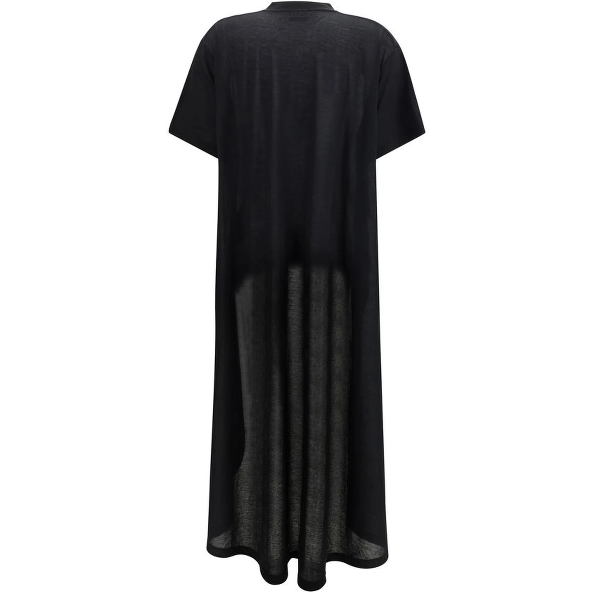 Black Cotton Casual Dress