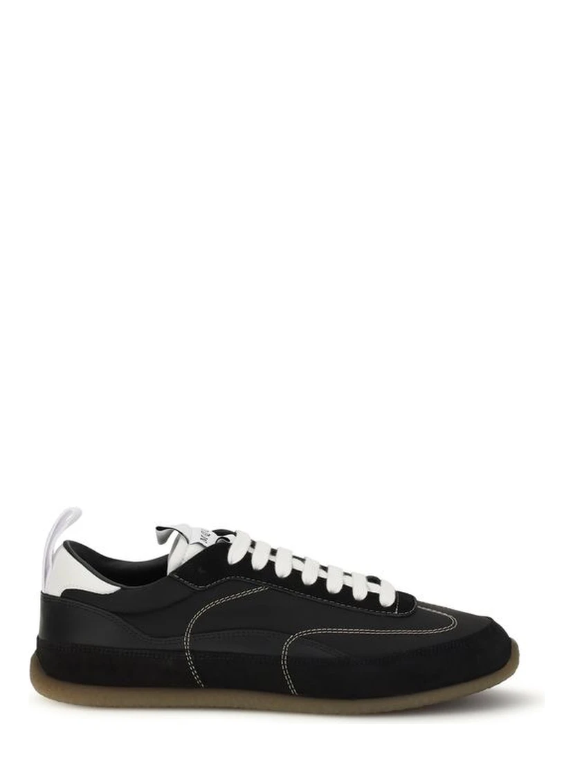 Black Calf Leather Bos Taurus Low Top Sneakers