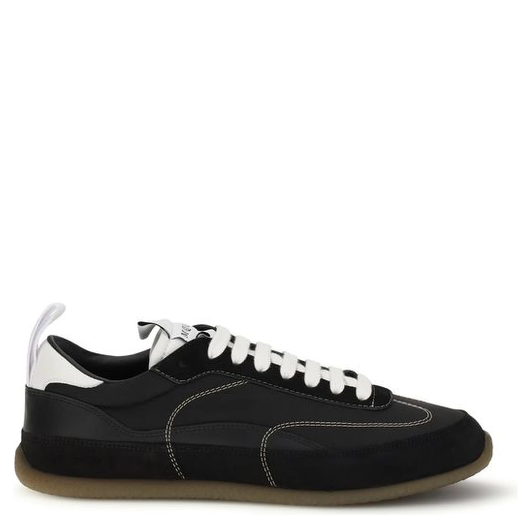 Black Calf Leather Bos Taurus Low Top Sneakers