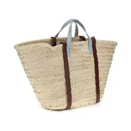 Beige Raffia Shoulder Bag