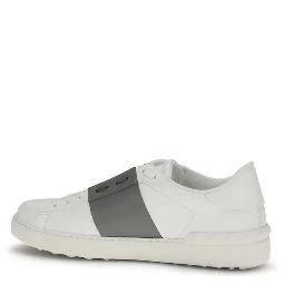 White Calf Leather Bos Taurus Low Top Sneakers