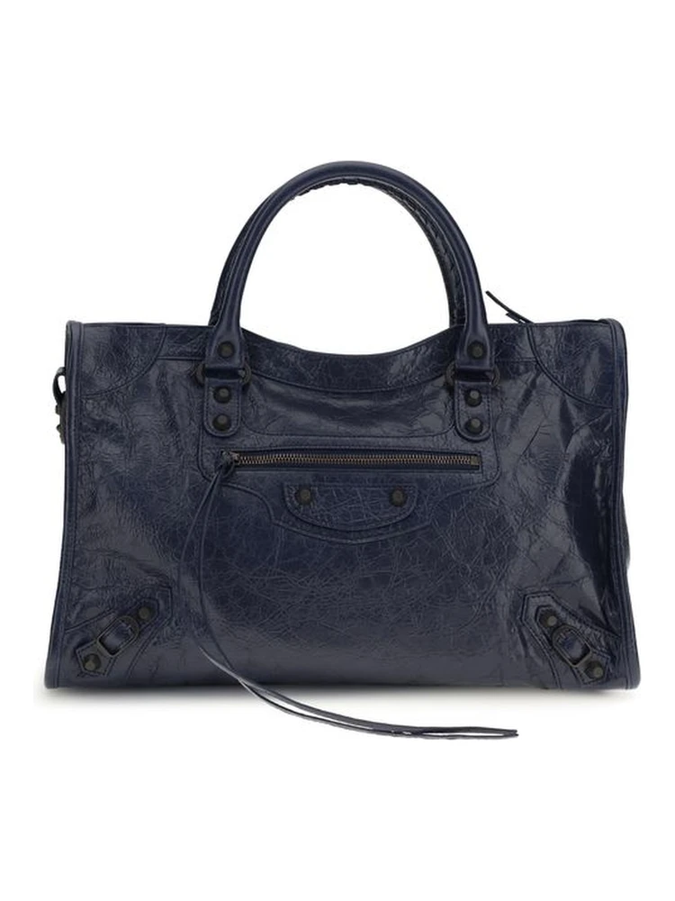 Black Calf Leather Bos Taurus Shoulder Bag