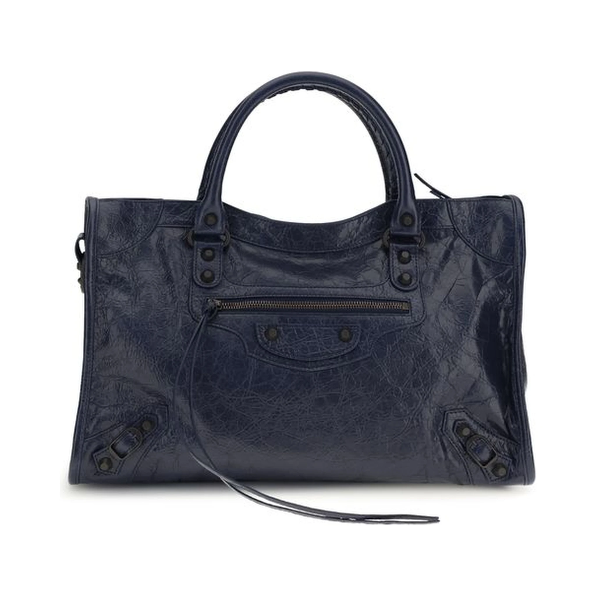 Black Calf Leather Bos Taurus Shoulder Bag