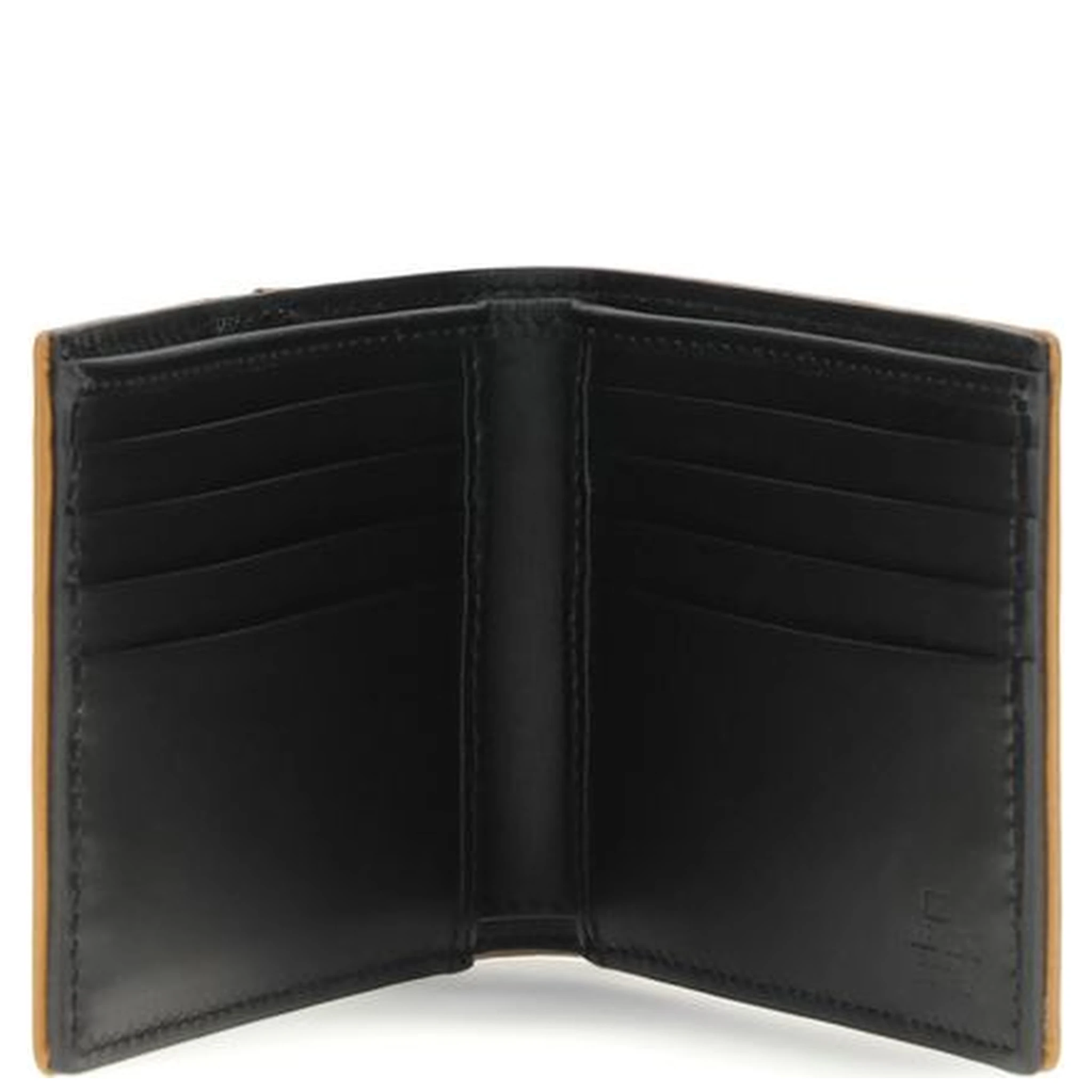 محفظة بوس توروس من جلد العجل الأسود