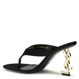 Black Silk Sandals