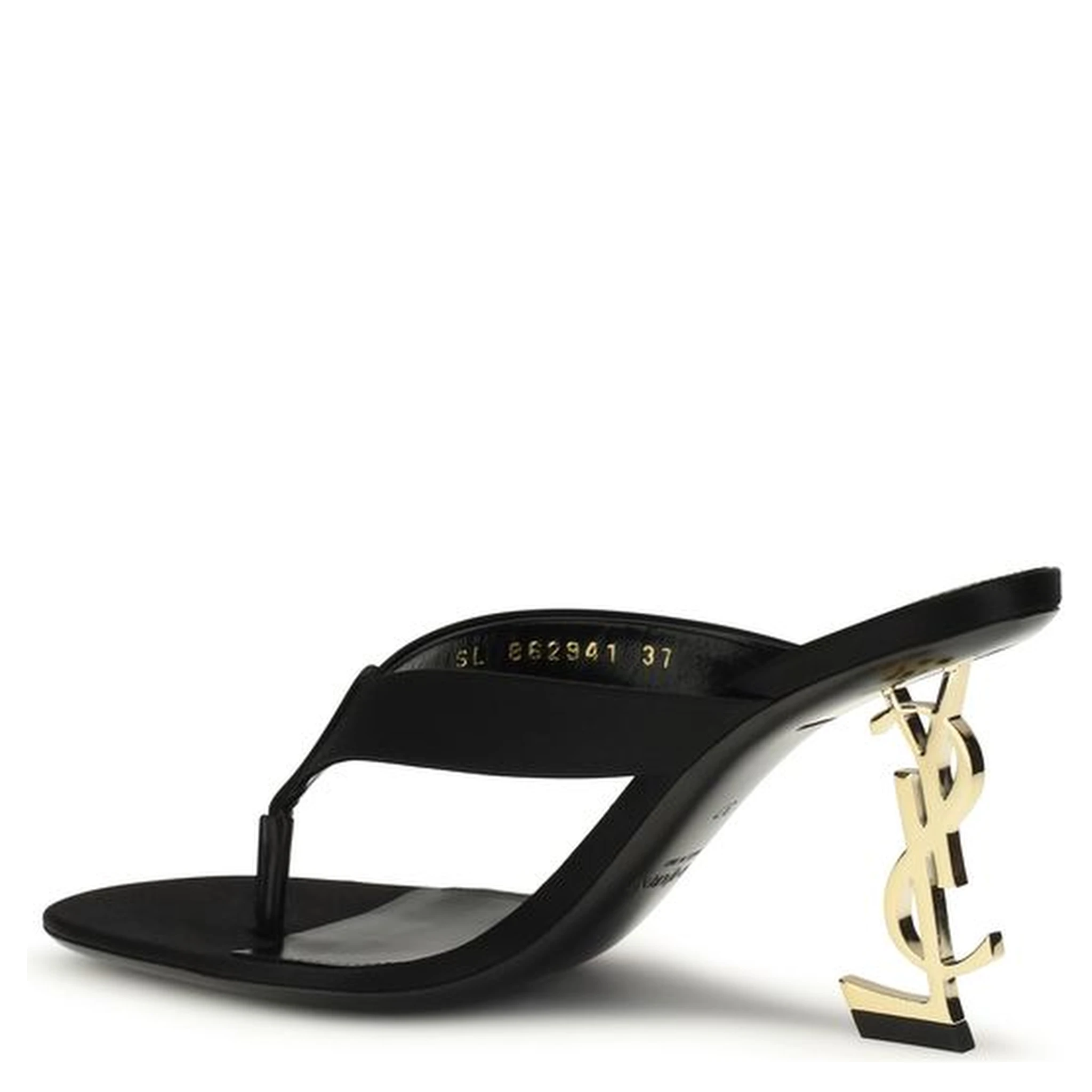 Black Silk Sandals