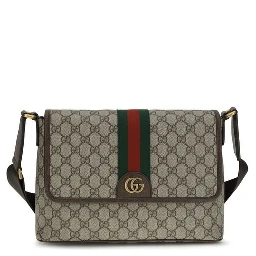 Beige Fabric Shoulder Bag