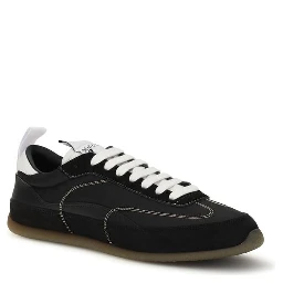 Black Calf Leather Bos Taurus Low Top Sneakers