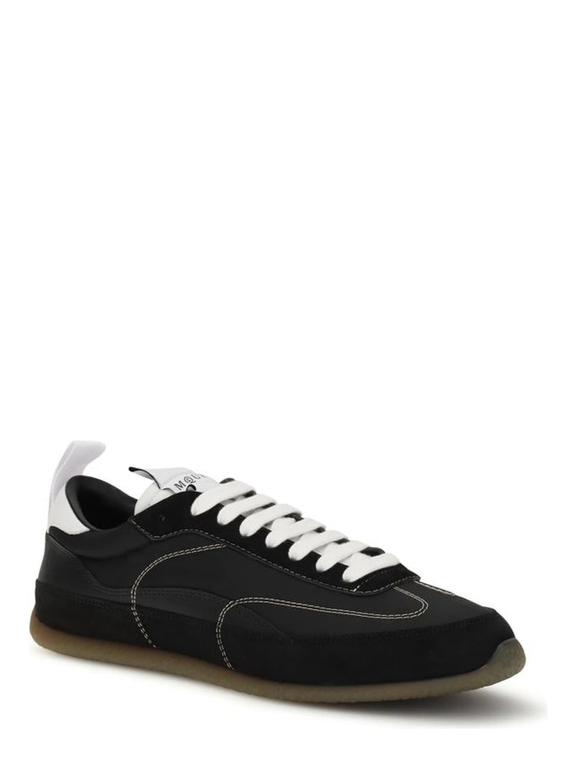 Black Calf Leather Bos Taurus Low Top Sneakers