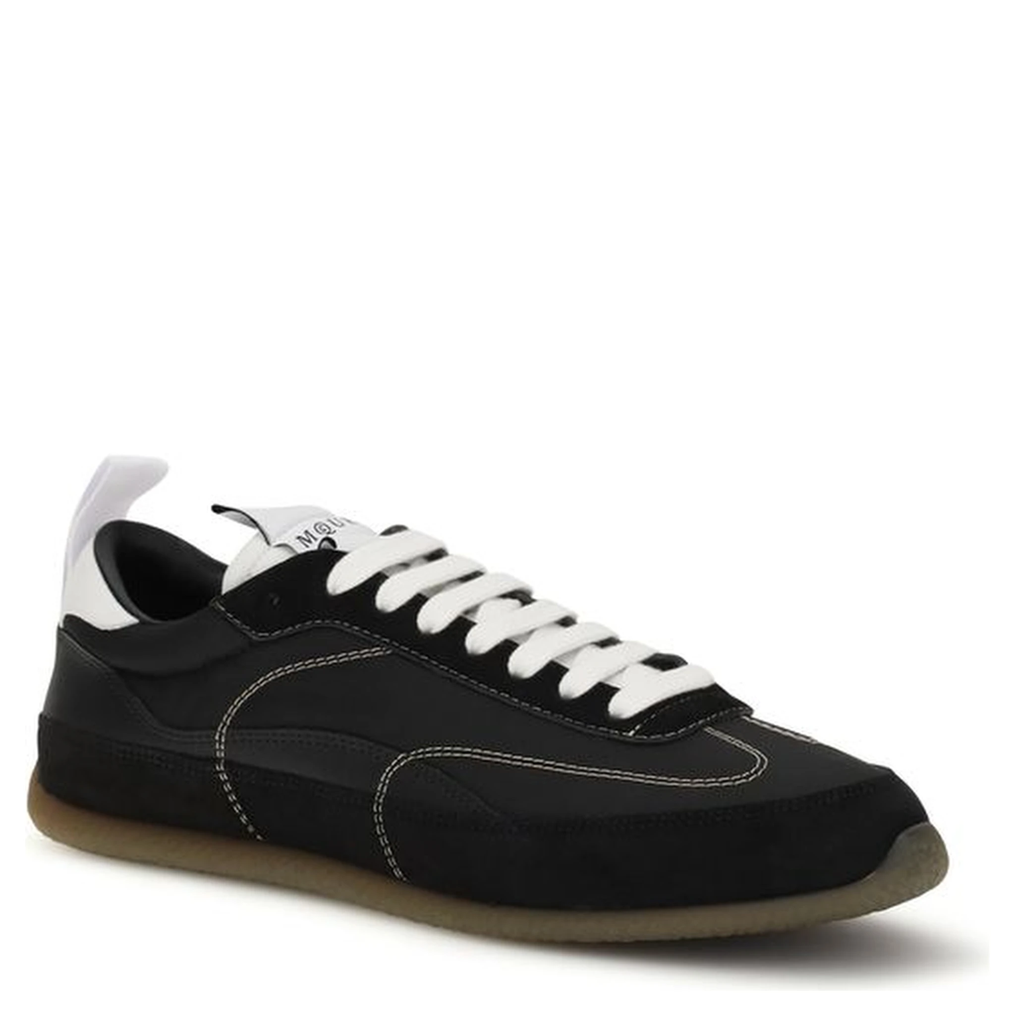 Black Calf Leather Bos Taurus Low Top Sneakers