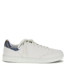 حذاء رياضي منخفض من جلد العجل الأبيض من بوس توروس