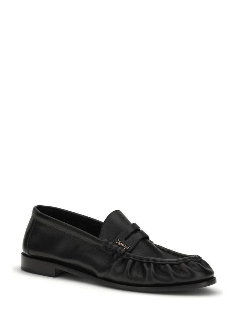 Black Calf Leather Bos Taurus Slip-On Loafers alternative