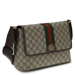 Beige Fabric Shoulder Bag