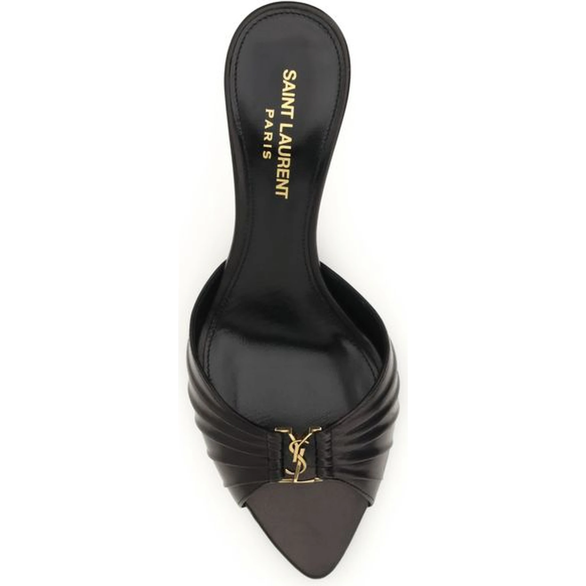 Black Calf Leather Bos Taurus High Heel Pumps