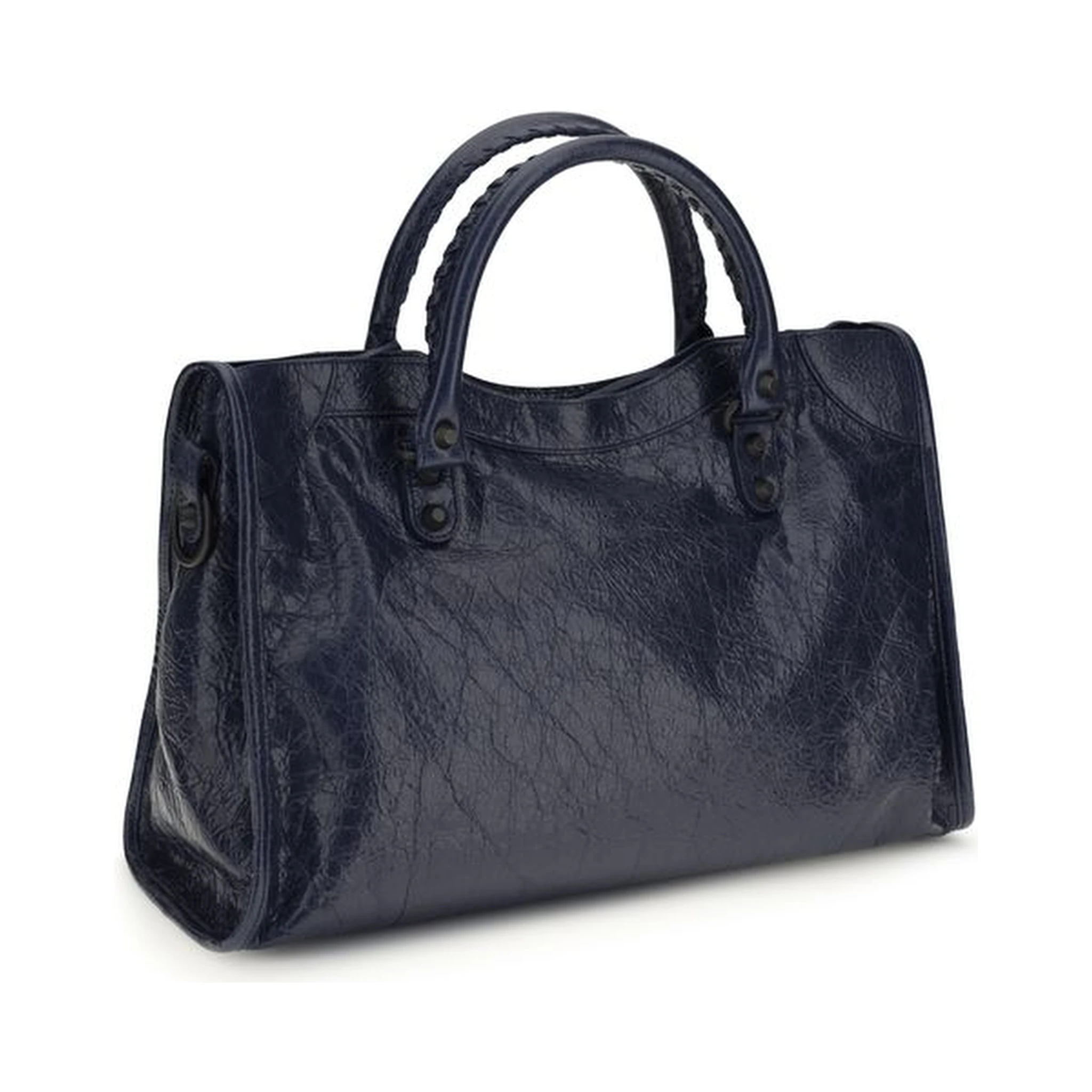 Black Calf Leather Bos Taurus Shoulder Bag