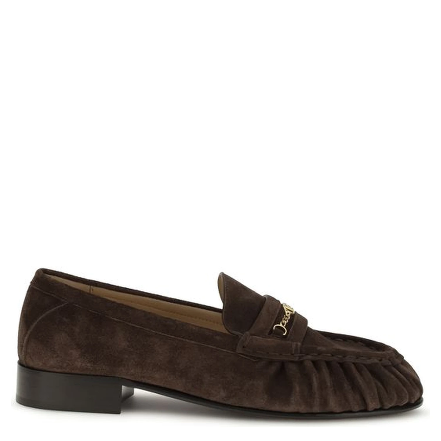 Brown Calf Leather Bos Taurus Slip-On Loafers