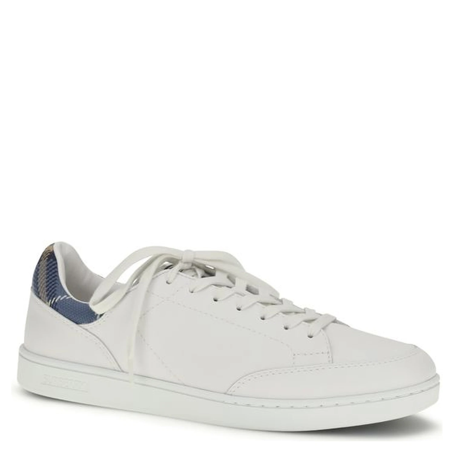 White Calf Leather Bos Taurus Low Top Sneakers