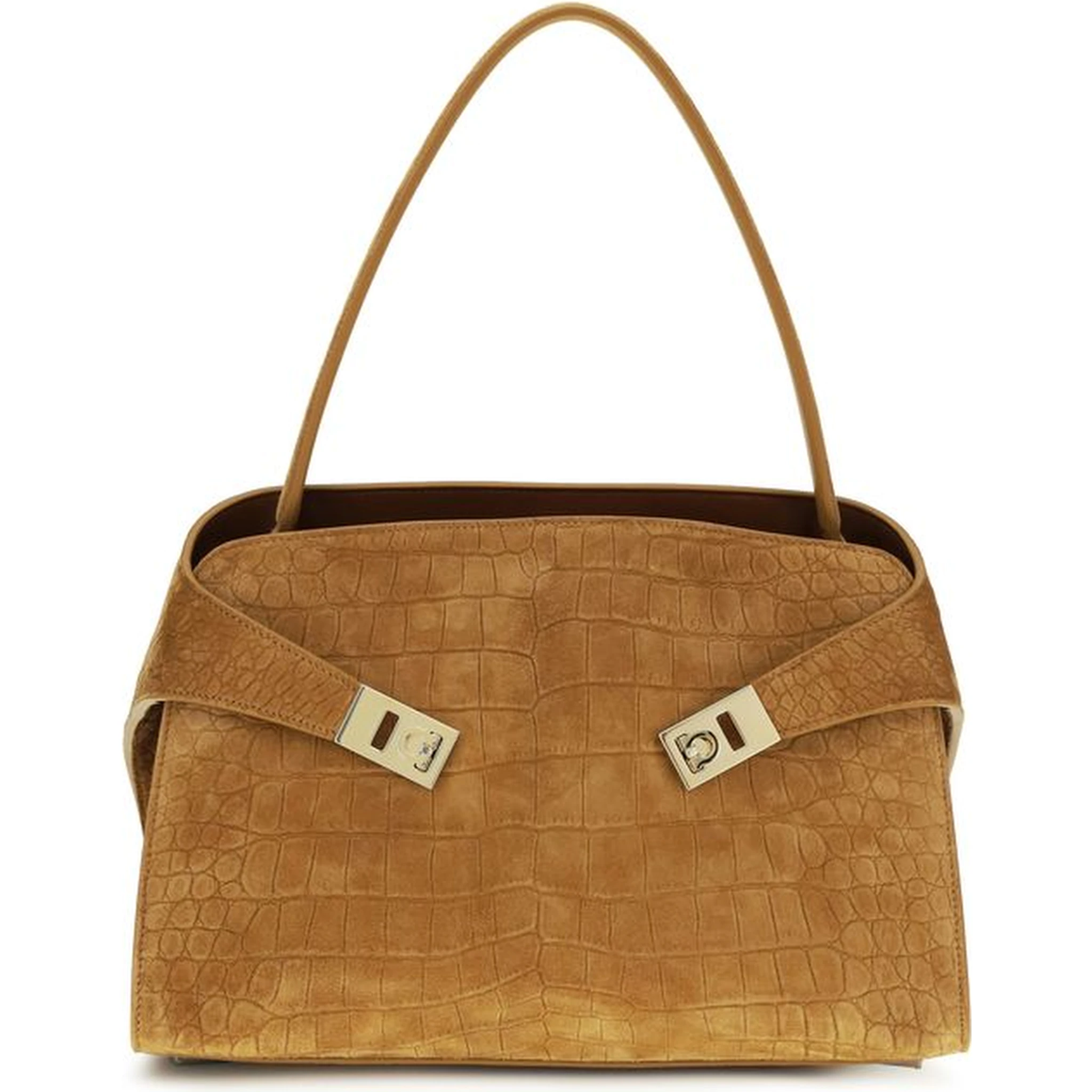 Beige Goatskin Shoulder Bag
