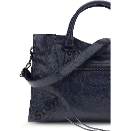 Black Calf Leather Bos Taurus Shoulder Bag