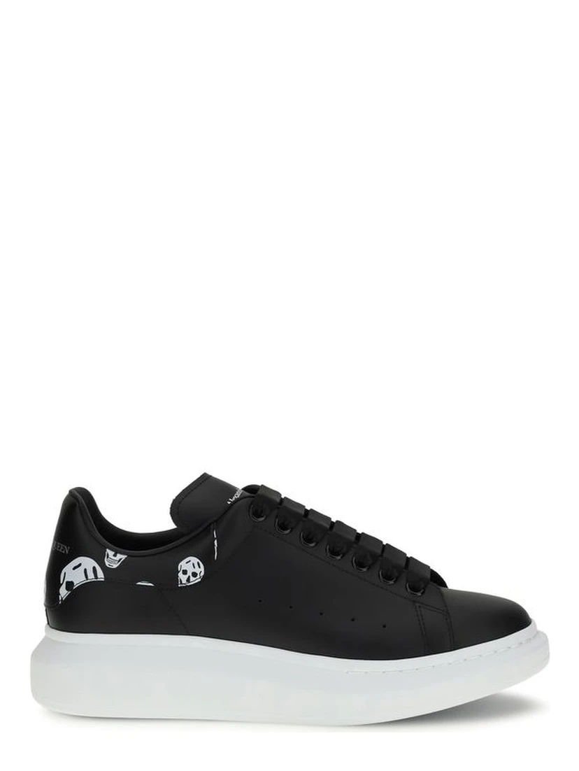 Black Calf Leather Bos Taurus Chunky Sneakers