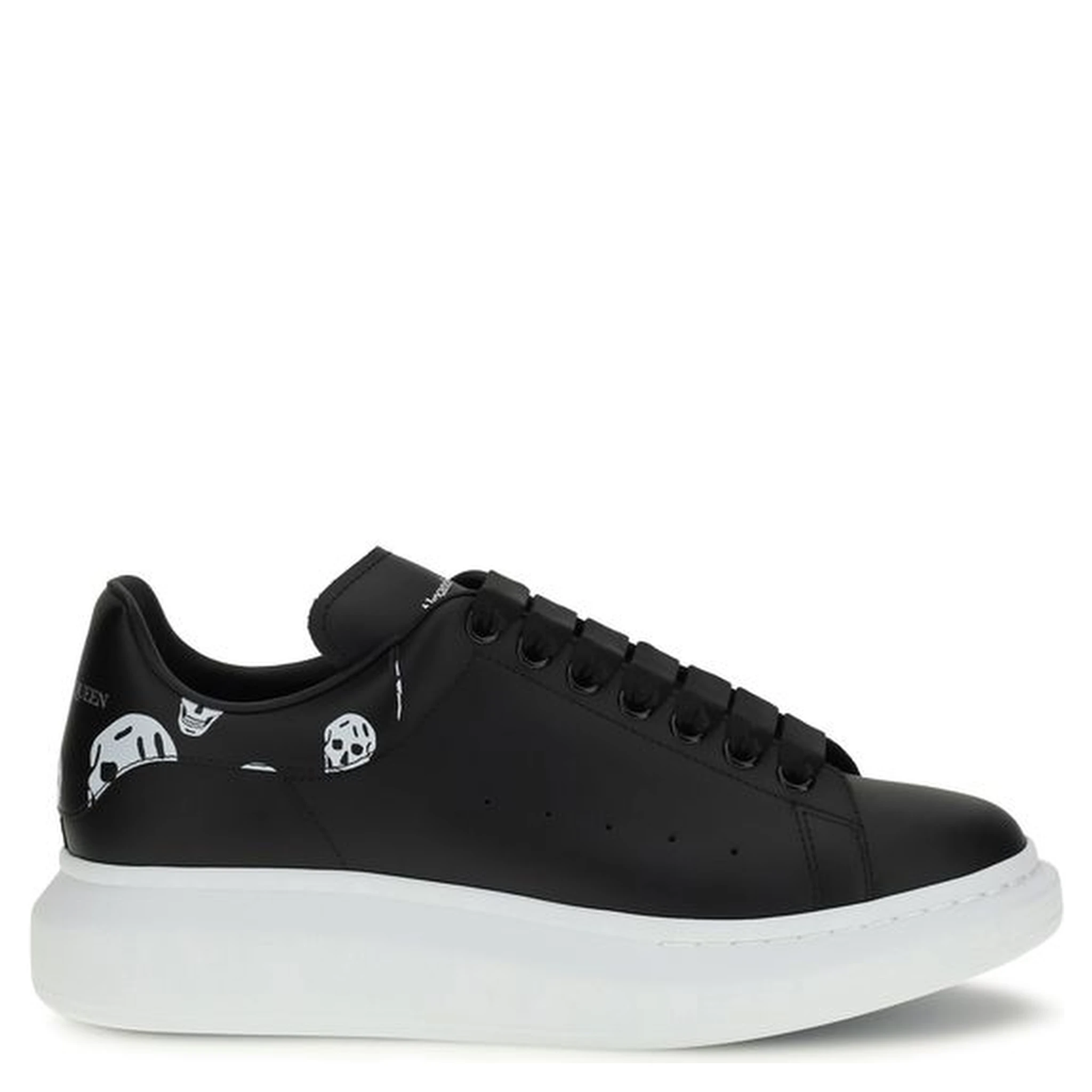 Black Calf Leather Bos Taurus Chunky Sneakers