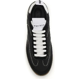 Black Calf Leather Bos Taurus Low Top Sneakers