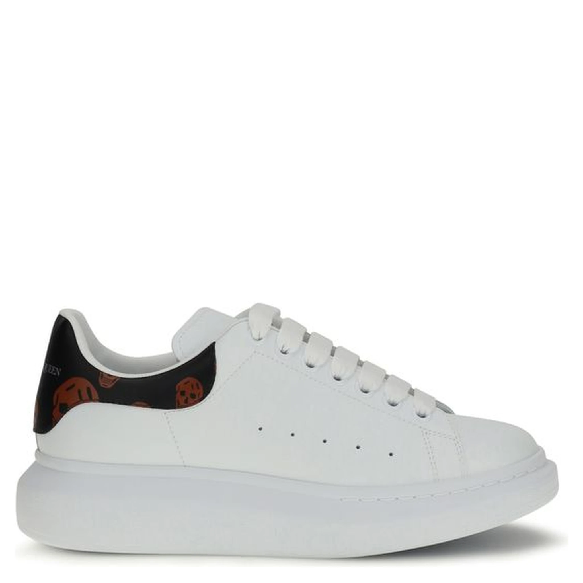 White Calf Leather Bos Taurus Chunky Sneakers