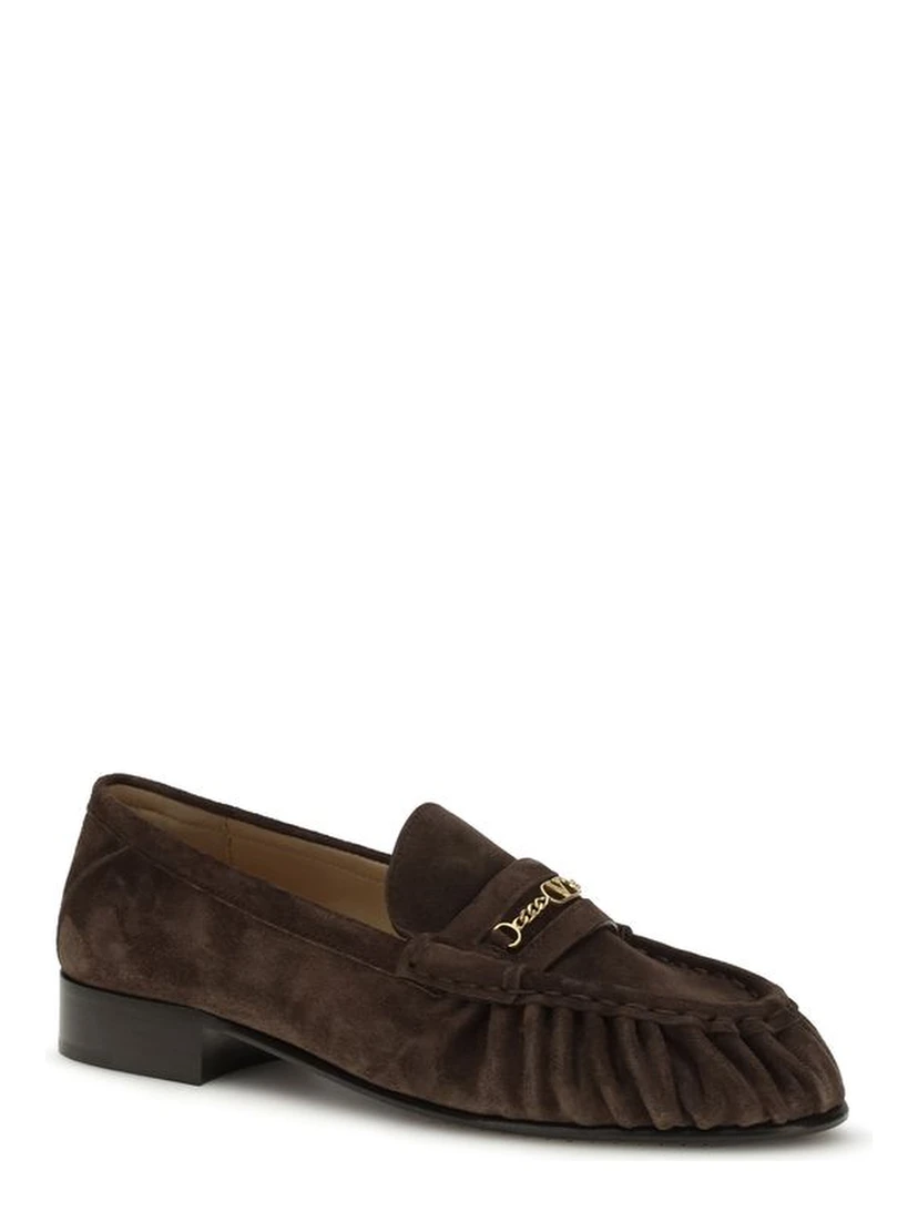 Brown Calf Leather Bos Taurus Slip-On Loafers