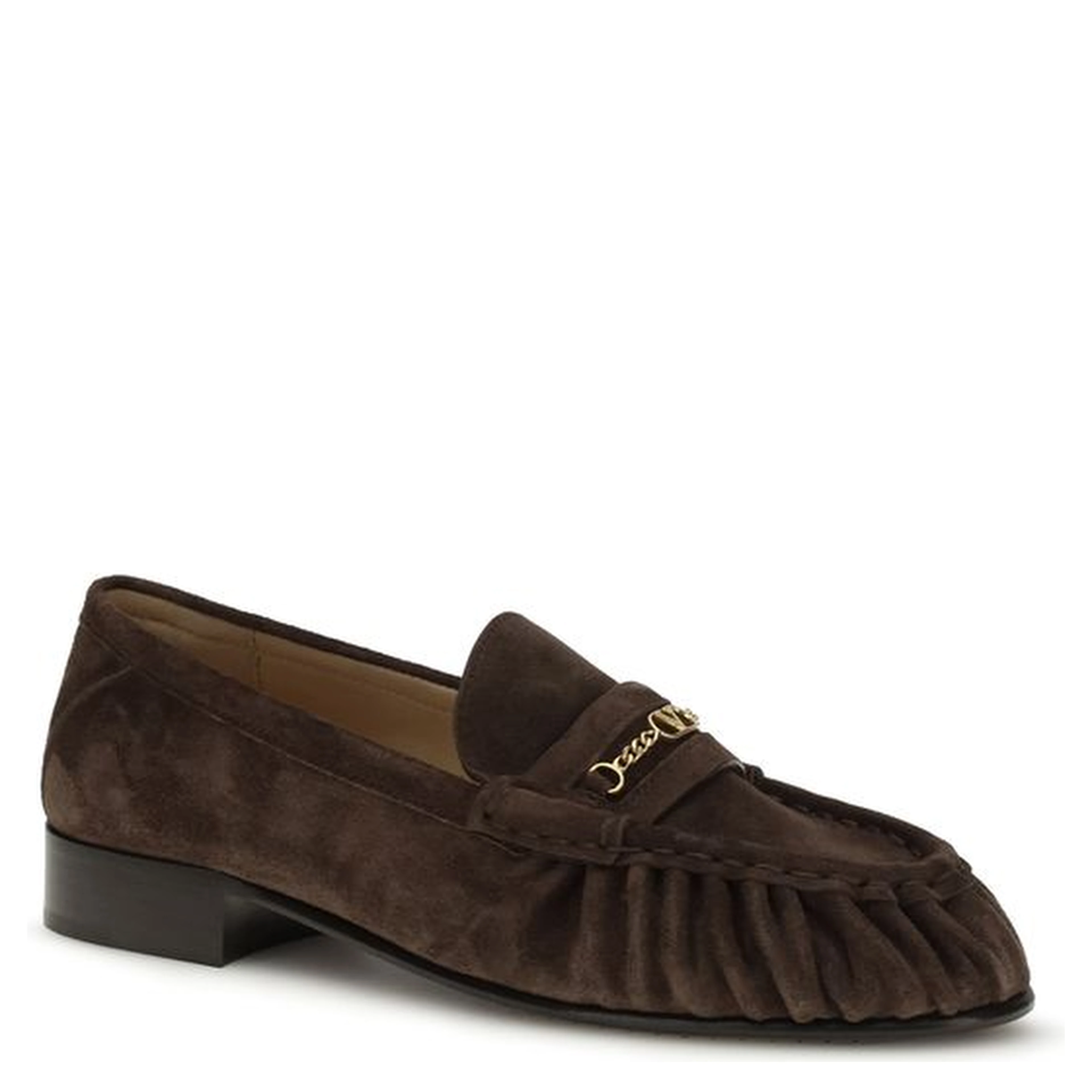 Brown Calf Leather Bos Taurus Slip-On Loafers