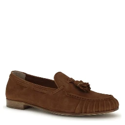 Brown Calf Leather Bos Taurus Slip-On Loafers