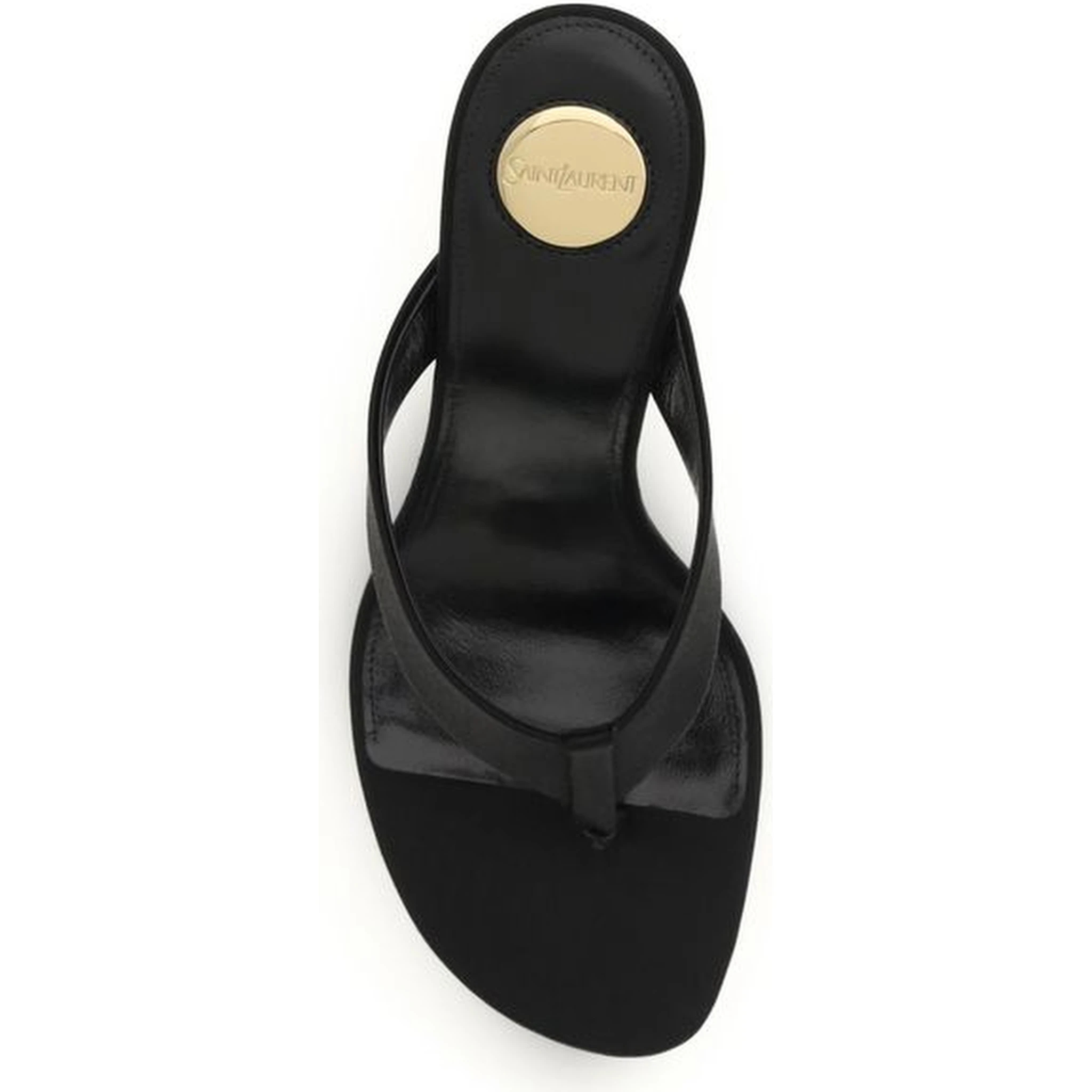 Black Silk Sandals
