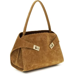 Beige Goatskin Shoulder Bag
