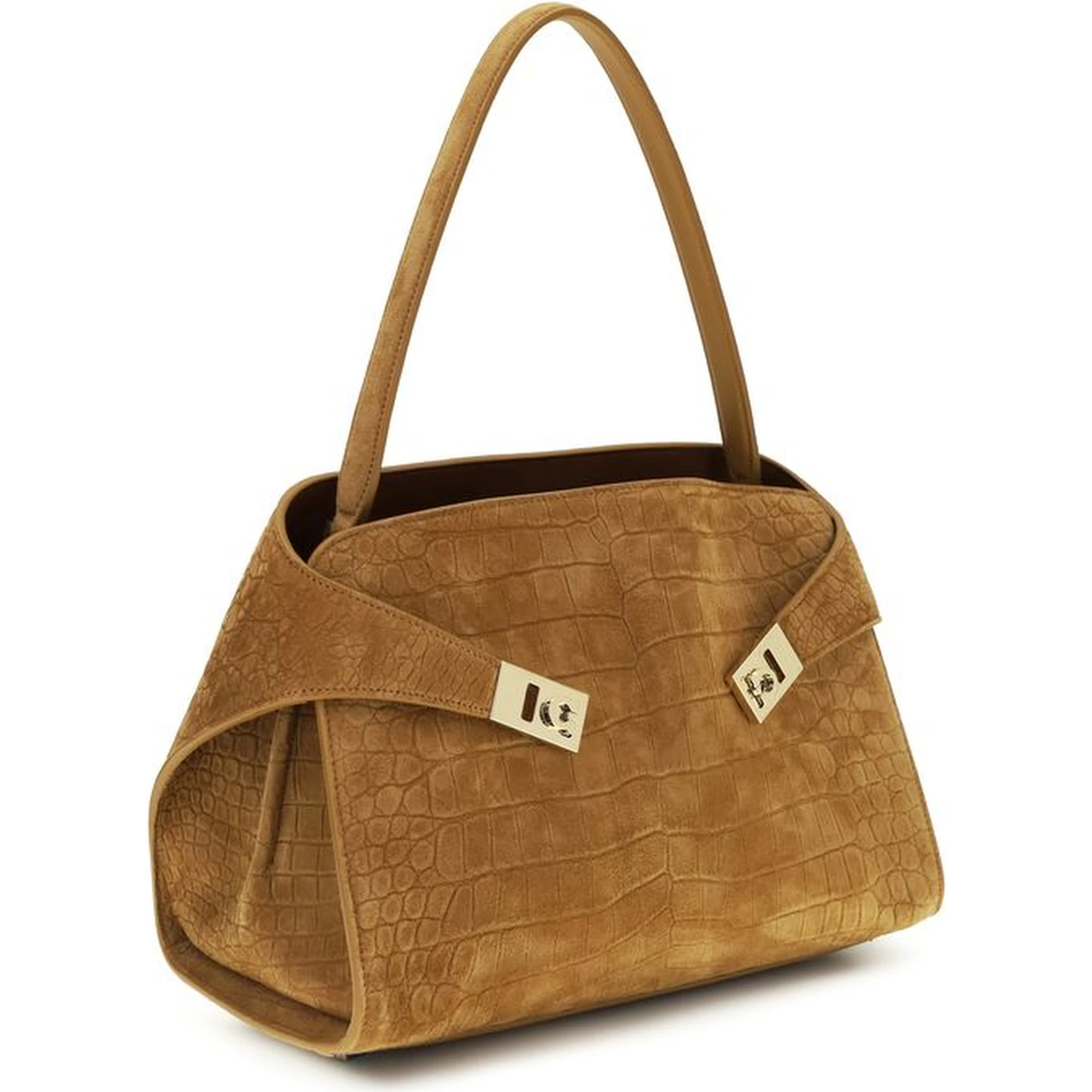 Beige Goatskin Shoulder Bag