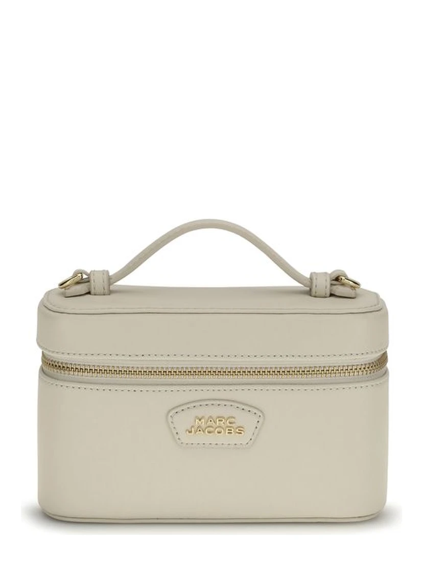 Beige Calf Leather Bos Taurus Handbag