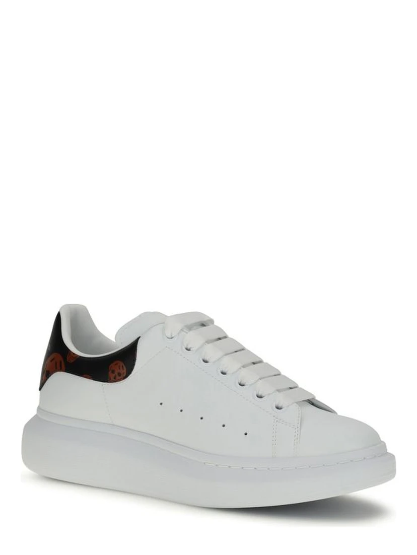 White Calf Leather Bos Taurus Chunky Sneakers