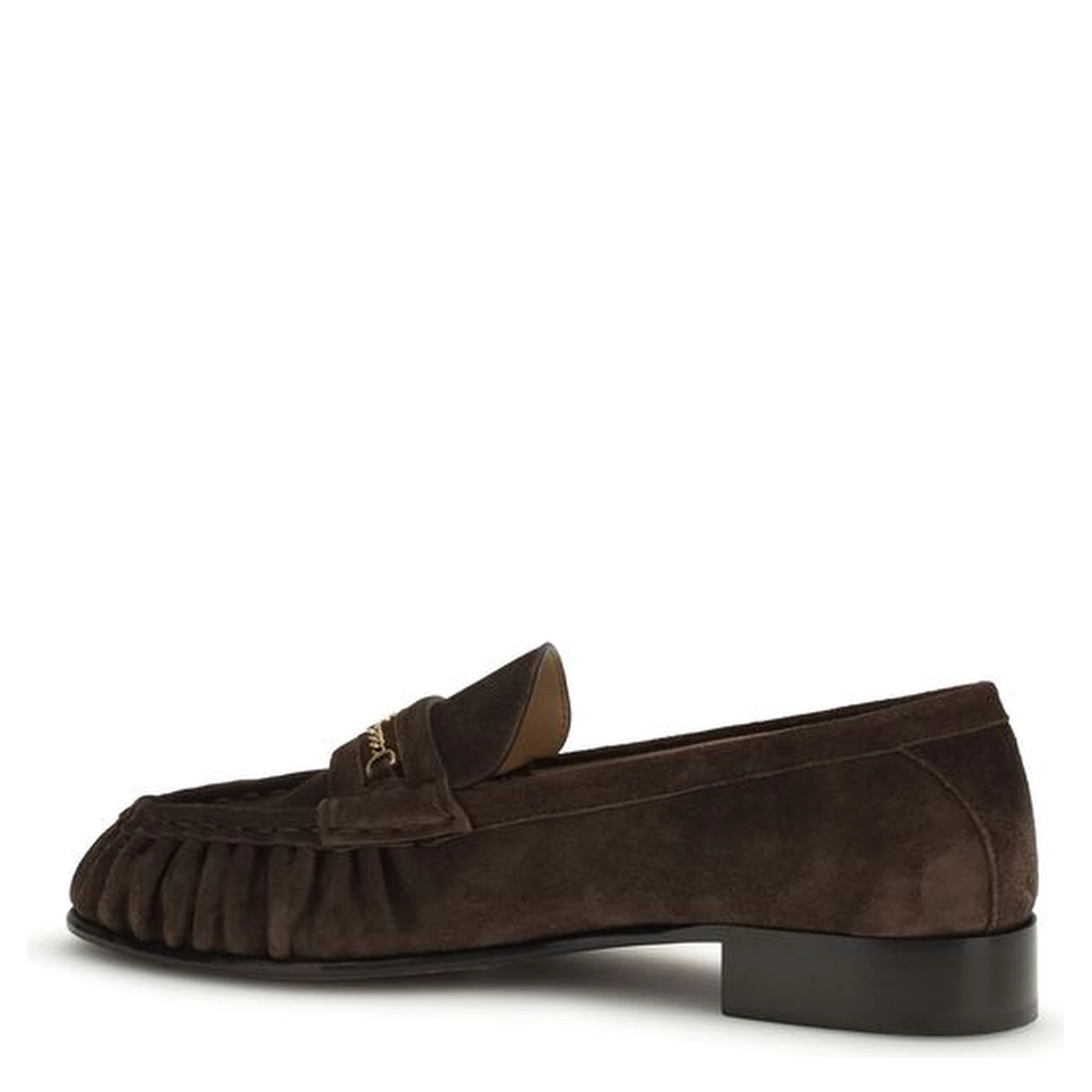 حذاء بوس توروس سهل الارتداء من جلد العجل البني