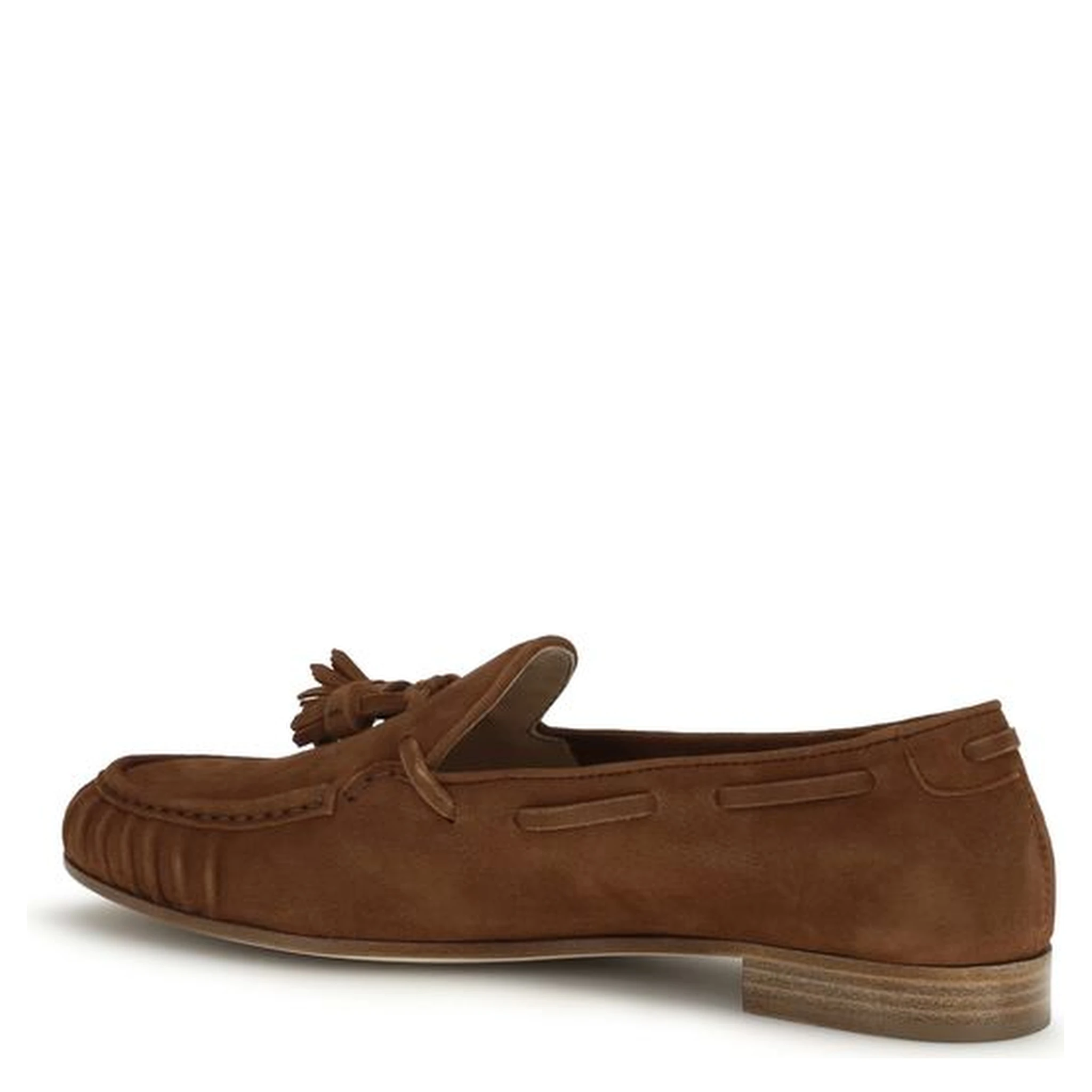 Brown Calf Leather Bos Taurus Slip-On Loafers
