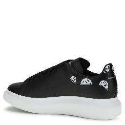 Black Calf Leather Bos Taurus Chunky Sneakers