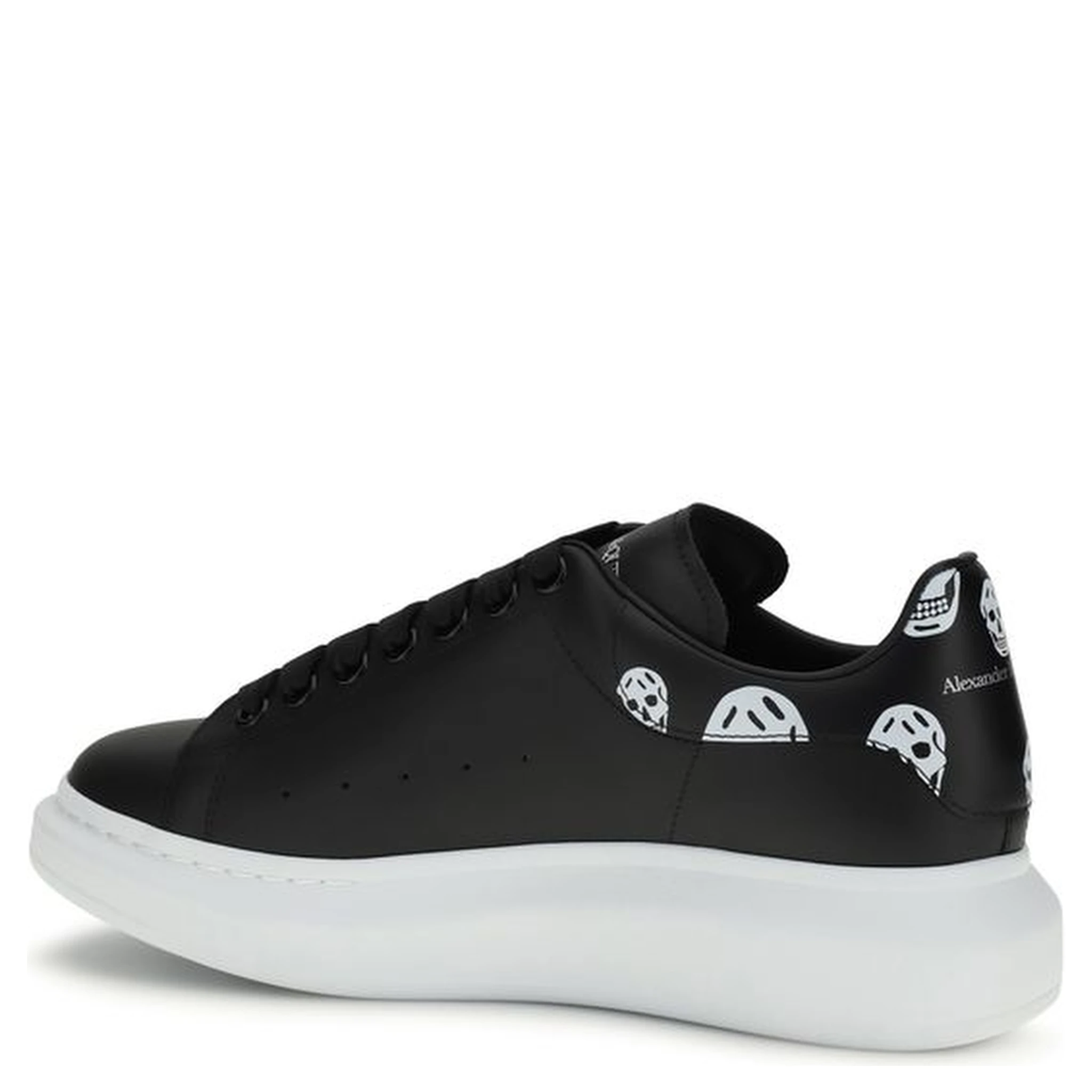 Black Calf Leather Bos Taurus Chunky Sneakers