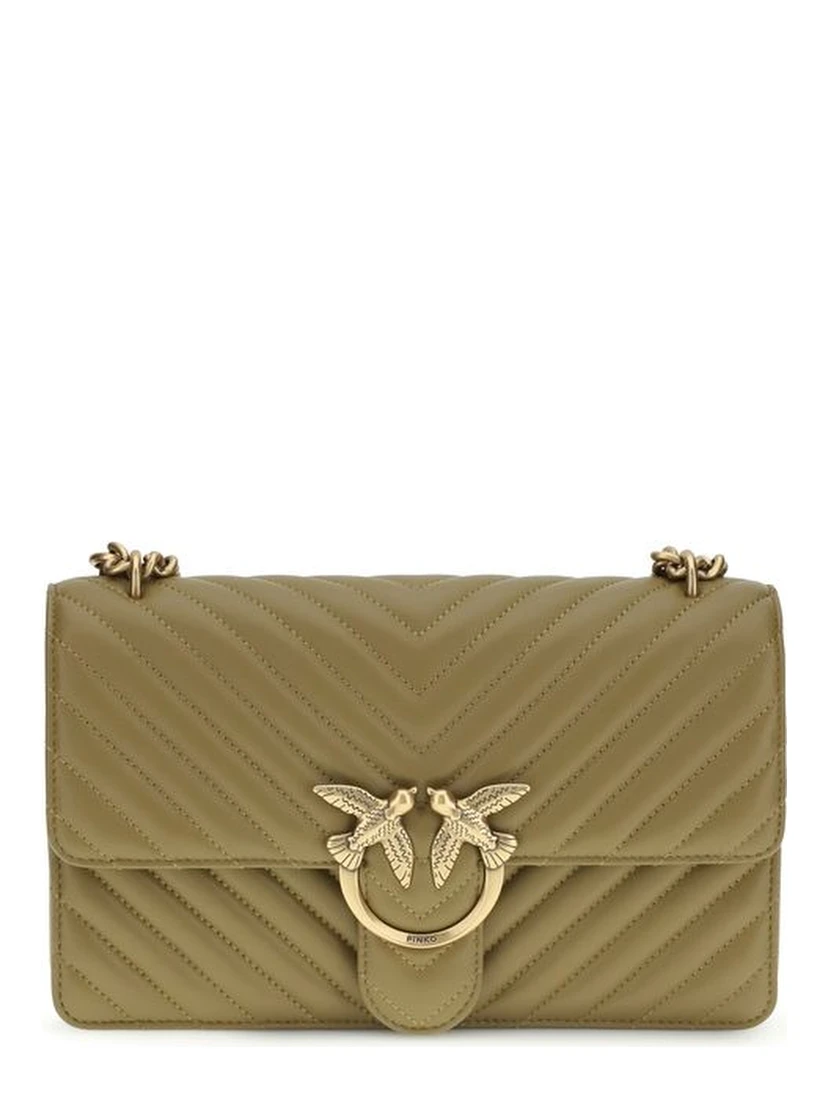 Bicolor Calf Leather Bos Taurus Shoulder Bag