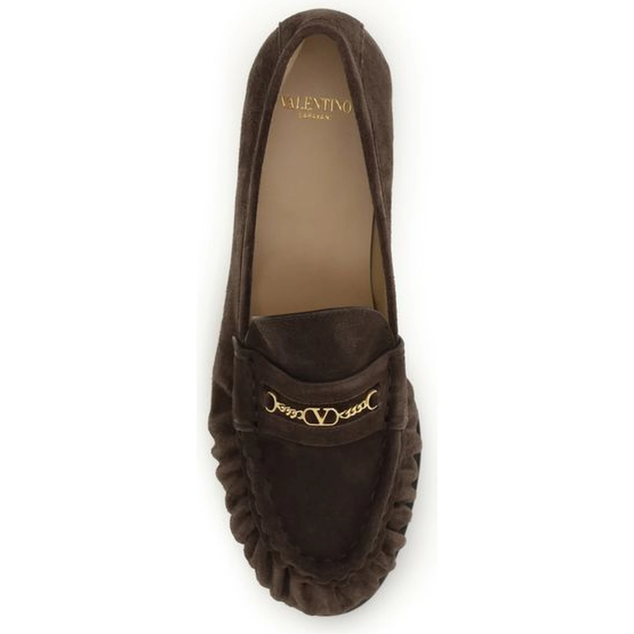 حذاء بوس توروس سهل الارتداء من جلد العجل البني