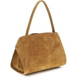 Beige Goatskin Shoulder Bag