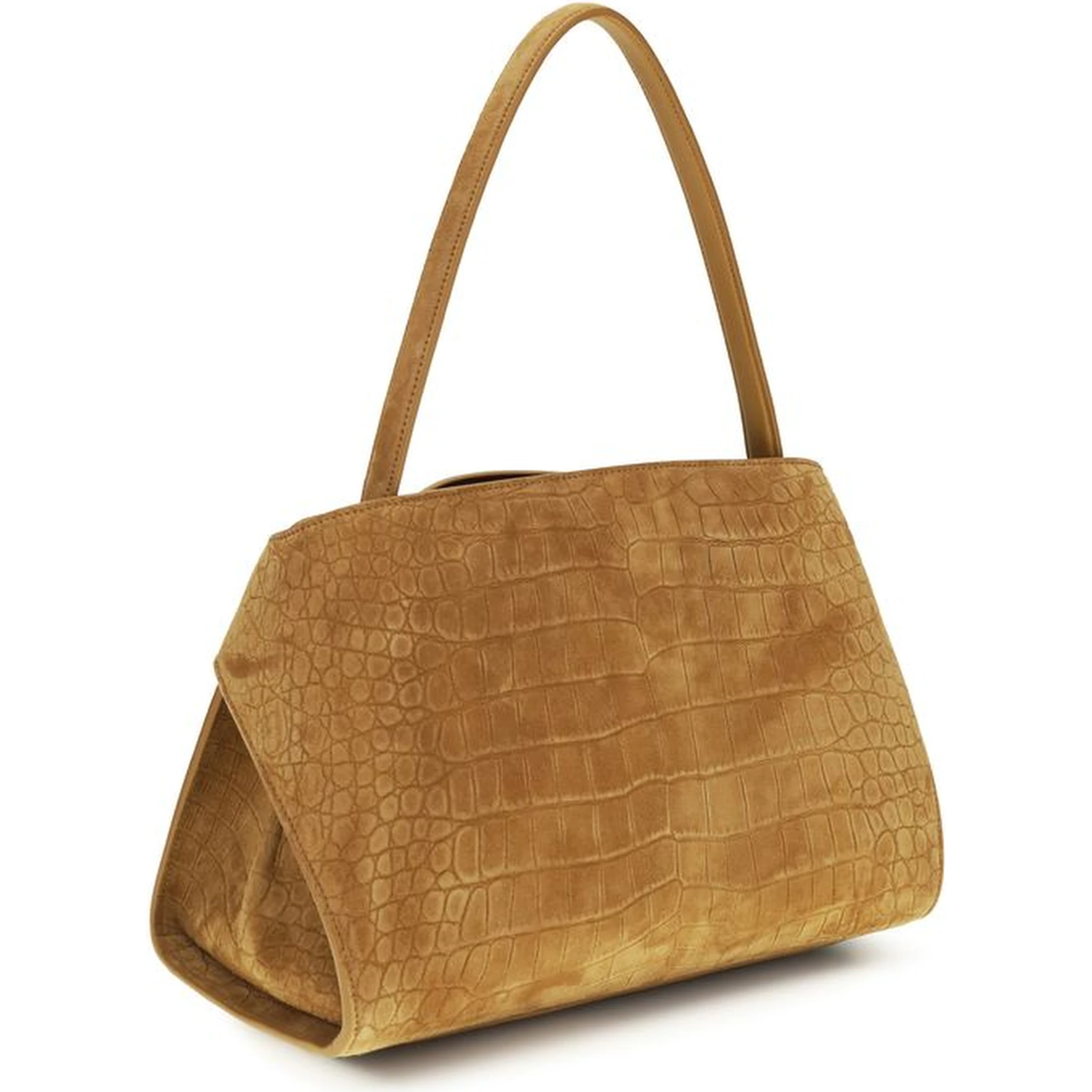 Beige Goatskin Shoulder Bag